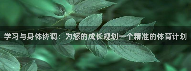 学习与身体协调：为您的成长规划一个精准的体育计划